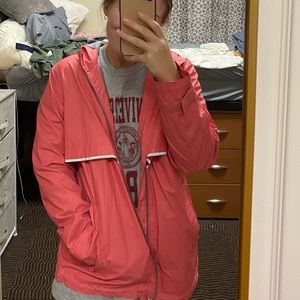 pink charles river rain coat !